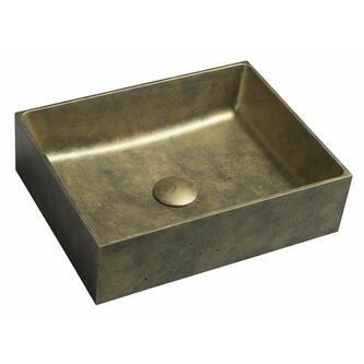 FORMIGO Betonwaschbecken, 47,5x14x36,5 cm, Gold