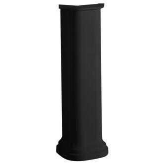 WALDORF Keramik-Säule für Waschtische 60,80cm, schwarz matt