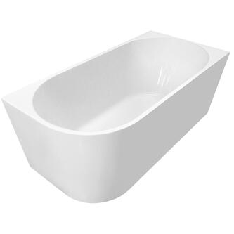 TIBERA R Stehende Eckbadewanne 160x75cm, Weiß