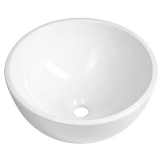 MOON Keramik-Aufsatzwaschtisch, Durchmesser 43 cm, weiß
