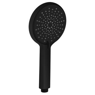 Massage-Handbrause, 3 Duschmodi + Spülmodus, Silikondüsen, Durch. 120mm, ABS/Schwarz matt