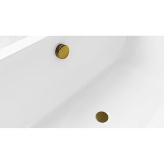 MARBLE Ablaufgarnitur mit Bowden, Länge 800mm, gold matt