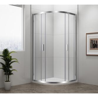 EASY LINE Duschabtrennung Viertelkreis 900x900mm, L/R, Klarglas