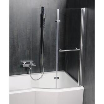 VERSYS L asymmetrische Badewanne 170x84x70x47cm, links, weiß