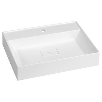 GODIVA Waschtisch 58x44cm, Gussmarmor, weiß