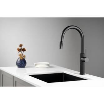 FLAWO Küchenarmatur, schwarz matt
