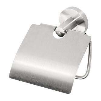 X-STEEL Toilettenpapierhalter mit Deckel, Edelstahl matt