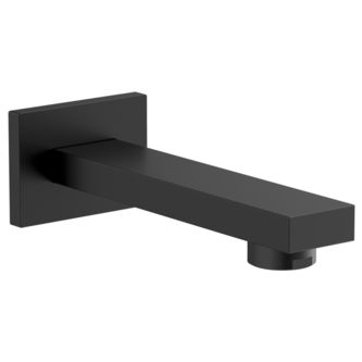 Wanneneinlauf, quadratisch, 160 mm, schwarz matt