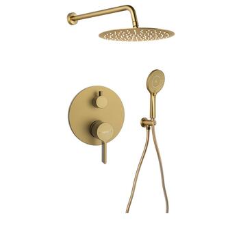 ICONIC Unterputz-Duscharmatur, 2 Ausgänge, gold matt