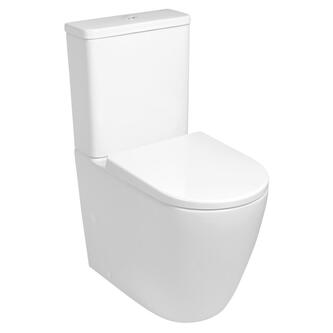 TURKU WC-Kombi, spülrandlos, Abgang senkrecht/waagerecht, Weiß