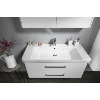 THEIA Unterschrank 101,4x43,5x44,2cm, 2x Schublade, weiß