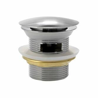 Wannen Ablauf, Click Clack, für Wannen mit integriertem Überlauf, 1“1/2, chrom