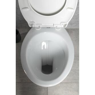 Kombi-WC mit Spülkasten und Spülgarnitur 4,5/6l, Abgang senkrecht, weiß