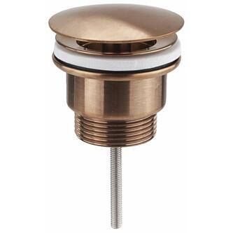 Nicht verschließbare Ablaufgarnitur 5/4" 5/4", große Kappe, H: 10-55mm, Kupfer matt