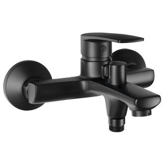 KORANA Badewanne-Wandarmatur, Abstand 150mm, Schwarz matt