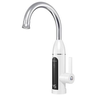 RIO Elektrische Armatur mit Durchlauferhitzer, 230V, 3kW, Weiß/Edelstahl