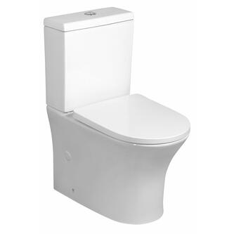 LEON Kombi-WC, spülrandlos, Abgang senkrecht/waagerecht, Weiß
