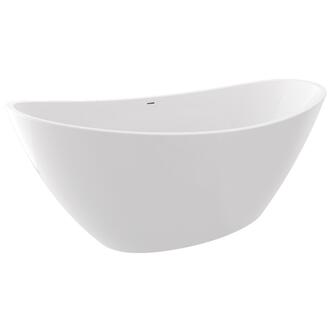 AVILA freistehende Badewanne 180x87x65cm, Weiß