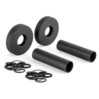 WICHER Abdeckrosette rund, Paar, Schwarz matt