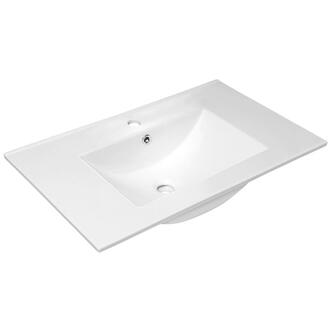 SLIM Keramik-Waschtisch 76,5x46,5cm, Weiß