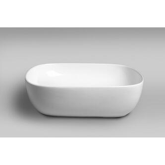 LIRO Keramik-Waschtisch 48,5x39,5 cm, zum Aufsetzen, Weiß