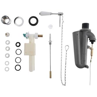 NEW YORK Spülgarnitur mit Kette, Chrom