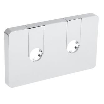 Q-START Abdeckrosette für Mittelanschluss, Chrom