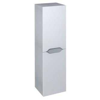WAVE Hochschrank 35x140x30cm, weiß/Silbereiche