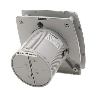 LEX Bad-Axialventilator, 15W, Rohr 100mm, Edelstahl matt