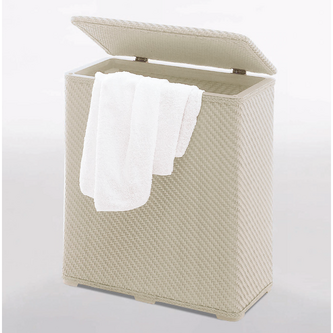 AMBROGIO Wäschekorb 50x55x28 cm, beige
