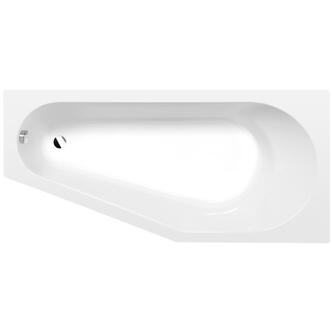 TIGRA asymmetrische Badewanne 170x80x46cm, rechts, weiß
