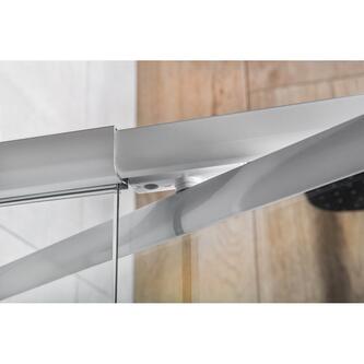 AMICO Duschtür drehbar 1040-1220x1850mm, Klarglas