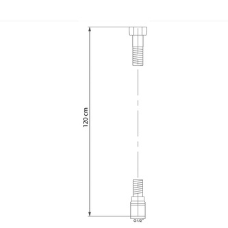 SOFTFLEX Kunststoff-Brauseschlauch, 120cm, gun metal