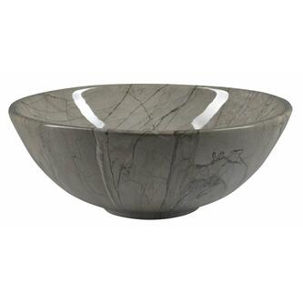 DALMA Keramik-Waschtisch Ø 42 cm, grigio