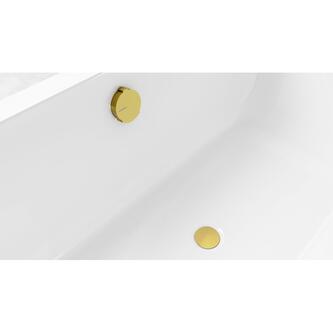 MARBLE Ablaufgarnitur mit Einlauf, Bowden, Länge 800mm, gold