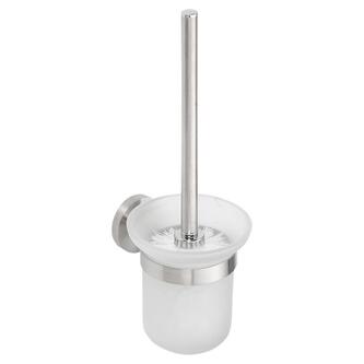 X-STEEL Hänge-WC-Bürste, Milchglas, Edelstahl matt