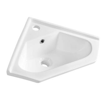 Keramik-Waschtisch für die Ecke, 41x41 cm, für Möbel