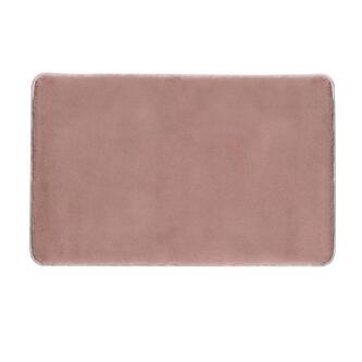 FUZZY Badematte, 60x100cm, 100% Polyester, Anti-Rutsch, Rosa