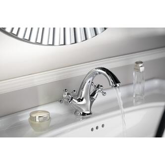 ANTEA Waschtischarmatur mit Ablaufgarnitur 120mm Chrom