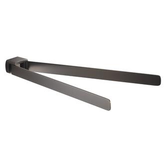 PIRENEI Doppel-Handtuchhalter drehbar 350mm, gun metal