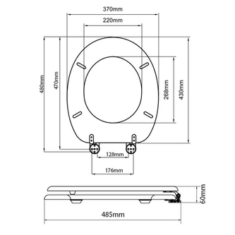 AQUALINE WC-Sitz, Nuss