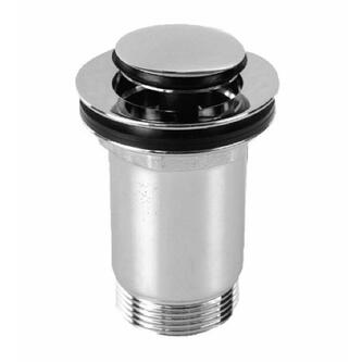 Ablaufgarnitur 5/4“, klick-klack, kleiner Stopfen, H. 4-52mm, Chrom