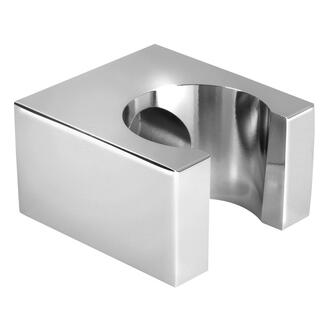 Brausehalter, eckig, Chrom