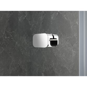 GLOBE CHROME Duschabtrennung Viertelkreis 1000x800mm, Mattglas, rechts