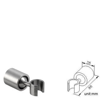 MINIMAL Brausehalter drehbar, Edelstahl