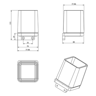 OLYMP Glas, Milchglas, Chrome