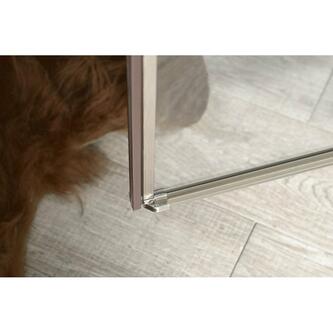 ANTIQUE Duschtür 800mm, links, Klarglas, bronze