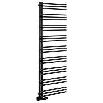 POSEIDON Badheizkörper 550x1740mm,700W, Schwarz matt