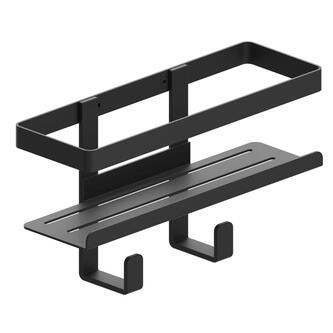 MYLINE Duschregal, 241x30x111mm, Schwarz matt