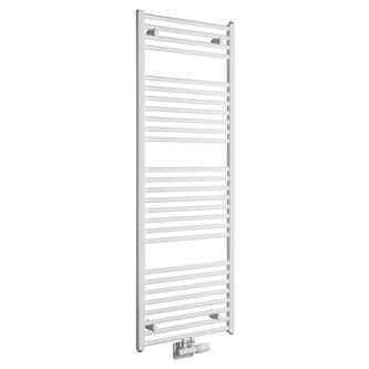 DIRECT Badheizkörper mit seitlichem Anschluss 450x1320 mm, 500W,Weiß